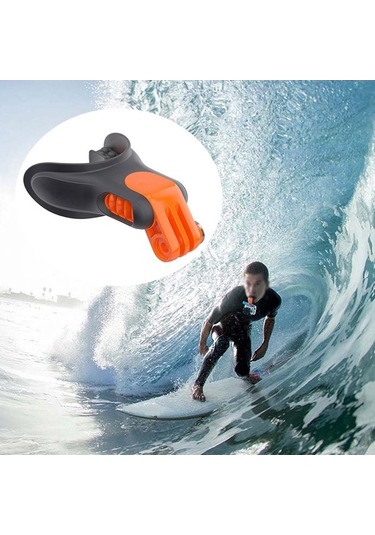 Bloomnest X-311 Gopro/djı Osmo Eylem Kamera Sörf Ağız Tutucu Diş Brace Montaj Şamandıra Blok Konektörü Altın