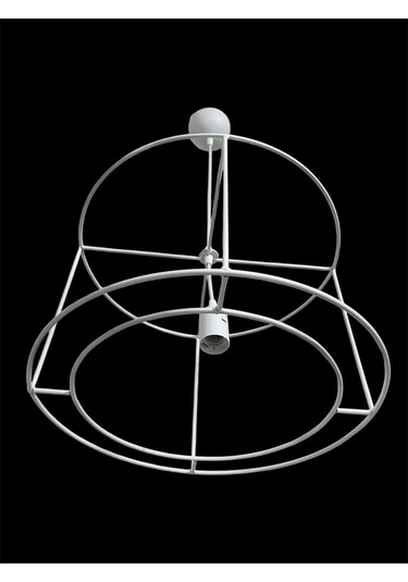 Avize Teli Büyük Boy 5mm Metal Premium Duy Takımı Dahil C Beyaz