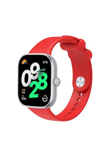 Zore Xiaomi Redmi Watch 4 Clo- Krd-109 Silikon Kordon-kırmızı