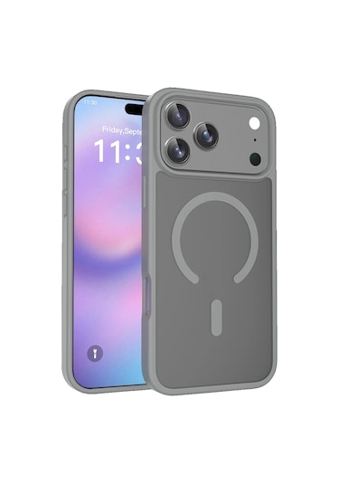 Joko İphone 17 Pro Max Kılıf Jota Seri Magsafe Kapak Gri