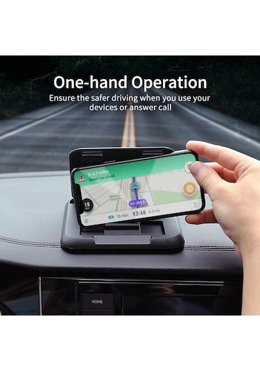 Seametal Dashboard Araç Telefonu Tutucu Kaymaz Telefon Montaj Evrensel Merkezi Konsol Ar Navigasyon İçin Istikrarlı Akıllı Telefon Standı