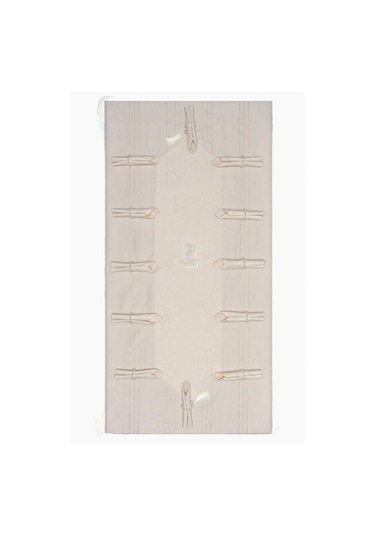 Atak Carmen 12 Kişilik Masa Örtüsü Yemek Sunum Takımı 26 Parça Bej