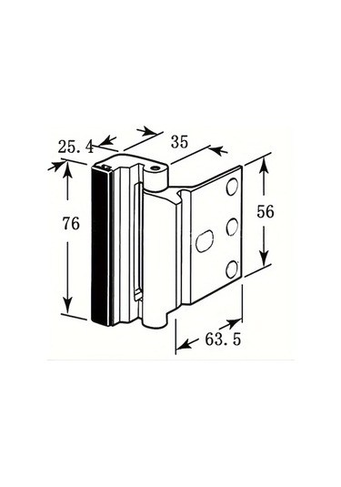 Willowhaven 2 Adet Ev Güvenlik Kapı Kilidi Kolay Kurulum Paslanmaz Siyah Kilit