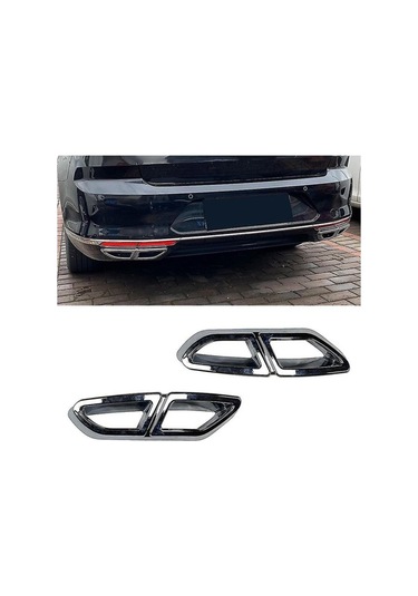 Ulzyvf Passat B8 2016-2019 Egzoz Ağzı Krom Kaplama - Kolay Takılır, Şık Tasarım