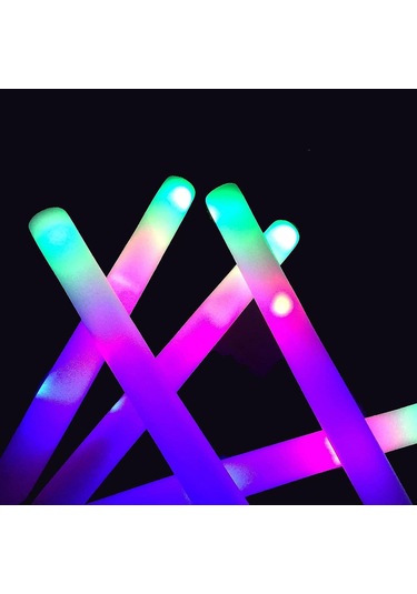 3 Yanıp Sönme Moduna Sahip 24 Led Köpük Işık Çubuğu - Toplu Işık Çubukları