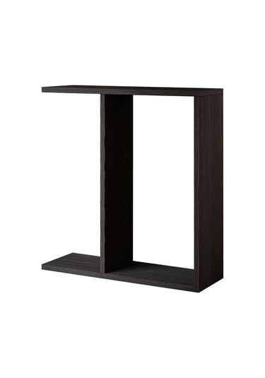 Lotus Modern Yan Sehpa Kitaplıklı Ve Dekoratif Tasarım Ahşap Siyah