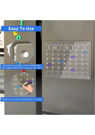 Suntek Buzdolabı Silinebilir Not Panosu Için Manyetik 11-adet Lacivert