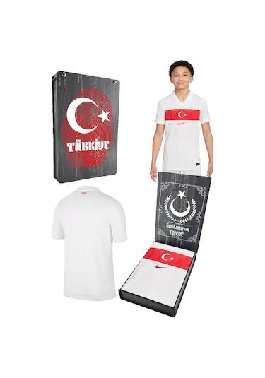 Türkiye Milli Takım Çocuk Forması Orijinal Taraftar Forma Kutulu Beyaz