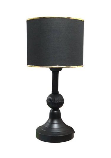 Cılındro Abajur Masa Lambası Siyah