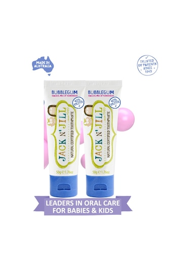Jack N Jill Doğal Sertifikalı Diş Macunu Bubblegum - 2 Adet