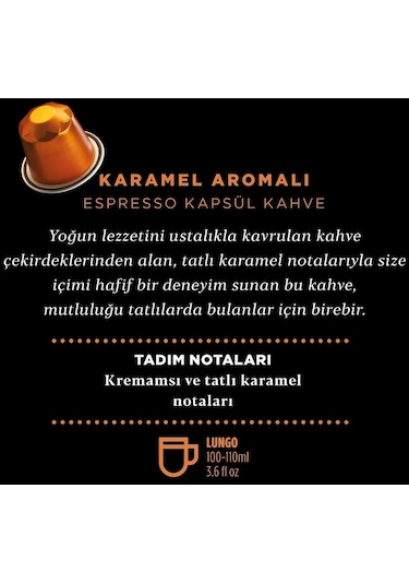 Kahve Dünyası Karamel Aromalı Kapsül Kahve 10'lu