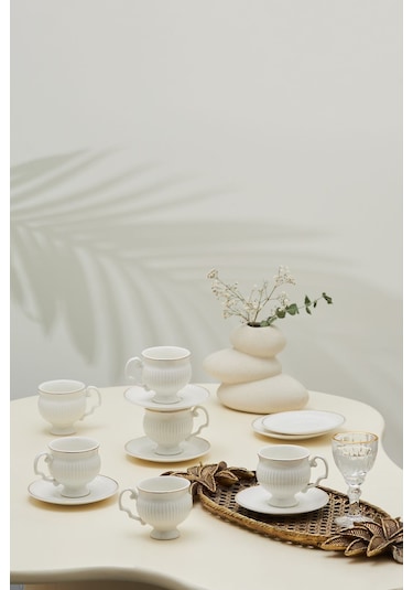 Karaca  Malta 6 Kişilik Kahve Fincan Takımı 100 ml