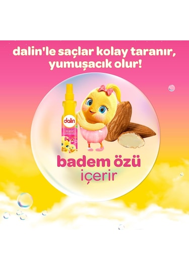 Dalin Badem Özlü Kolay Tarama Saç Spreyi 200 ML  2 Adet