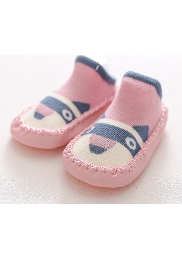 Uıowoo Bebek Yer Çorapları-kaymaz Yumuşak Tabanlı, 0 Pamuk, Sevimli Hayat Desenli - İlk Adım Ve Ev İçim Kullanım İçin Pd004-pembe Köpek