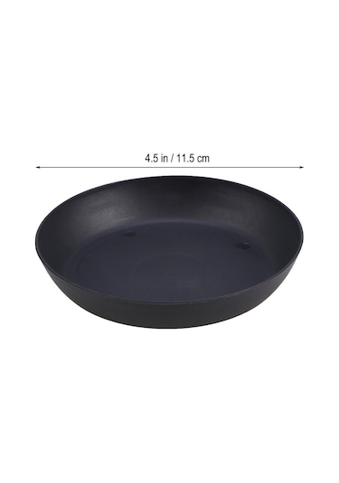 20 Adet Plastik Saksı Damlama Tepsisi Bitki Saksı Tabağı Saksı Şasi Tepsisi Şişmanlık Ekici Bahçe Balkon Siyah