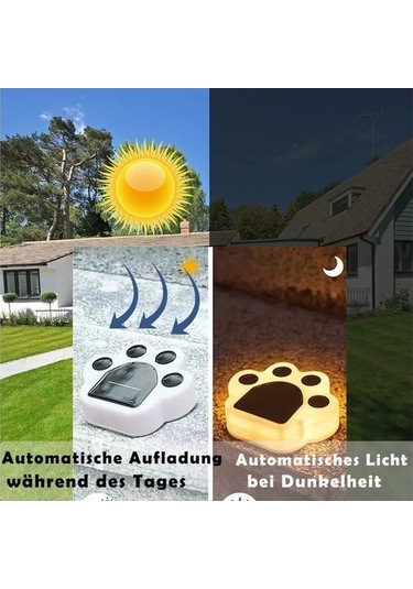 Pazly Güneş Enerjili Bahçe Aydınlatma: Kablosuz, Su Geçirmez Led Lambalar, 8 Saat Çalışma, İç/dış Mekan