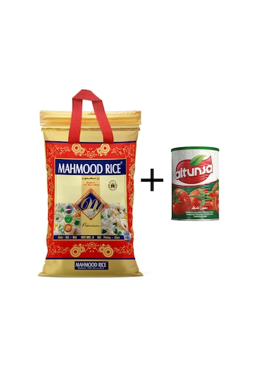 Mahmood Rice Basmati Pirinç 4 KG + Altunsa Domates Salçası 830 G