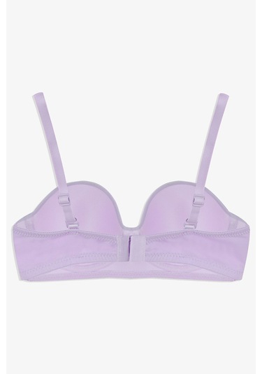 Kadın Dolgusuz Mikro Straplez Sütyen Lila