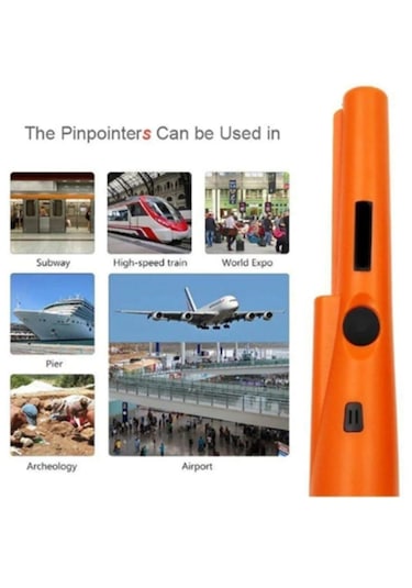 Gmn-pointer El Tipi Altın Gümüş Metal Dedektörü Çantalı