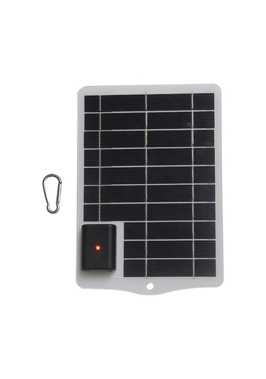 Usb Çıkış Bağlantı Noktalı 3.5w 5v Güneş Paneli Telefon Fanı El Feneri Şarj Cihazı Beyaz BEYAZ