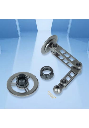 G198 Ayarlanabilir Robotik Kol Cep Telefonu Standı Araba Pano Ön Cam Manyetik Telefon Tutucu Gri