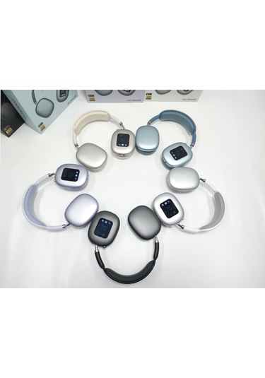 Akz Max600 Kablosuz Dijital Ekranlı Kart Okuyuculu Bluetooth Kulaklık