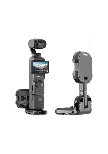 Djı Osmo Pocket 3 Startrc Metal L-şekilli Genişletme Braketi İçin Siyah