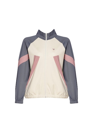 Hummel Harlow Zip Jacket Bej Kadın Fermuarlı Ceket Bej