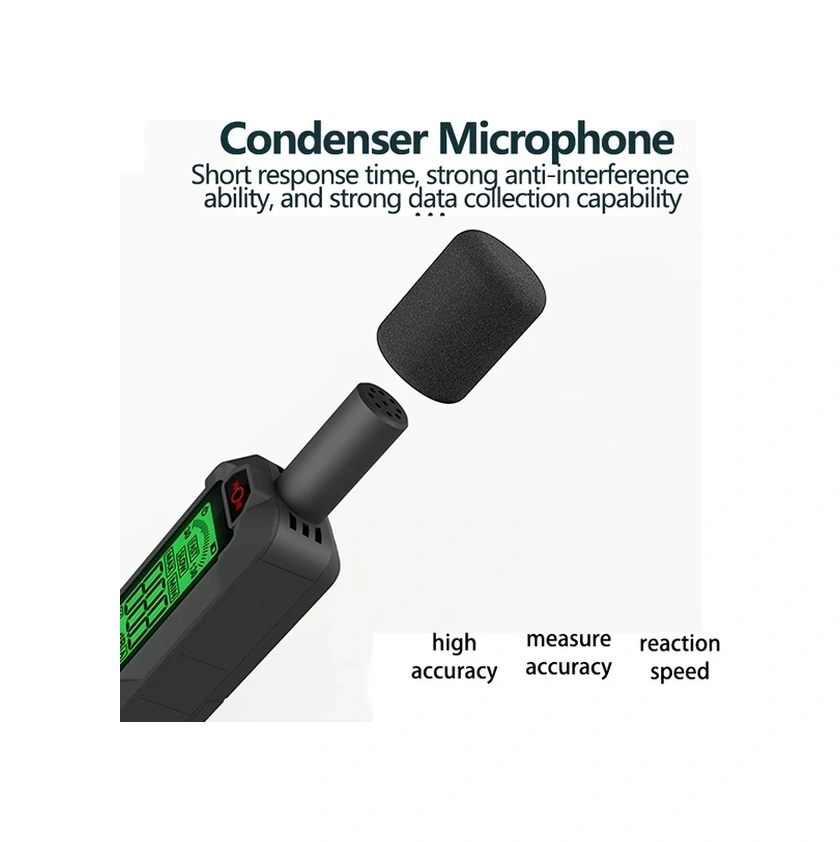 Willowhaven Zl81a Kompakt Dijital Ses Ölçer 30-130db Profesyonel Müzisyen Ses Seviyesi Ölçüm Cihazı