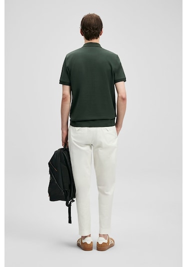Lufian Carter Smart Erkek Polo T-shirt 111040233 Haki