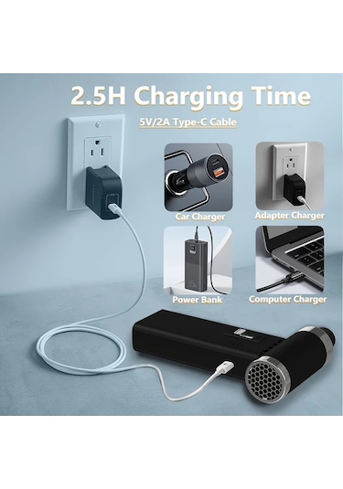 Honeybeeshop Beyaz Elektrikli Hava Ufleyici 110000rpm Super Guc Kablosuz 0 100 Hiz Ayarli Jet Fan Hizli Sarj Bilgisayar Klavye Ev Arac Toz Ufleyici