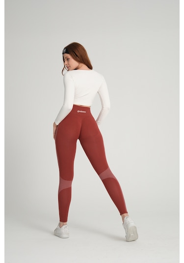 Wind Kiremit Kalçası Büzgülü Push Up Tayt