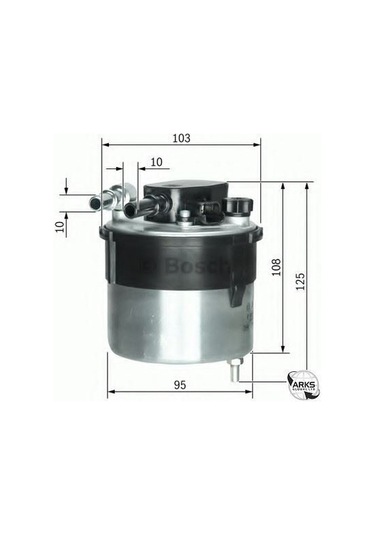 Ford C-max 1.6 Tdci Dizel Bosch Filtre Bakım Seti 2008-2011