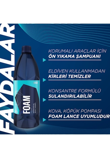 Gyeon Q²m Foam Araç Ön Yıkama Şampuanı Konsantre - 1000 Ml - Yoğu