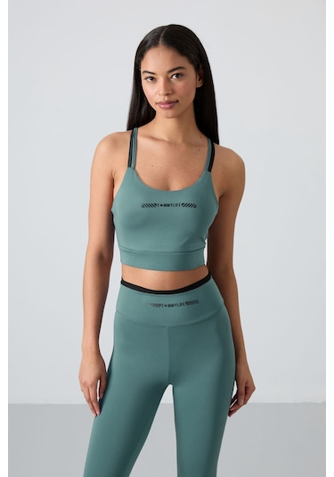 Tommylife Mint Yeşili Esnek Standart Fit Performans Kadın Tayt Takım - 95333