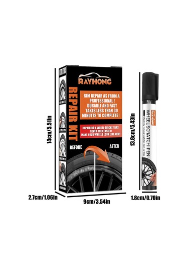 Ximistore9 Jant Onarım Seti - Evrensel Renklerle Çizik Ve Hasarları Onarın, Suya Ve Pasa Dayanıklı