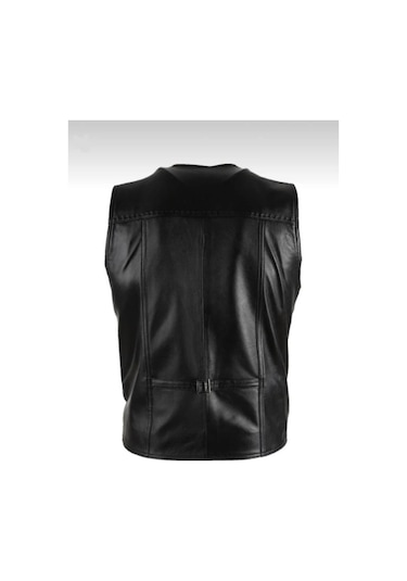New Zaya Leather Erkek Hakiki Deri Yelek (554252292)