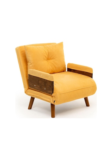 Pafu Cosmo Tekli Katlanır Yataklı Koltuk - Soho Hardal Hardal