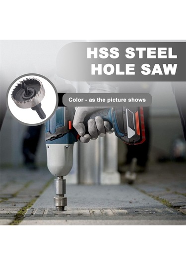 Sointeresting Delik Testeresi Dişi Hss Çelik Delik Testeresi Matkap Ucu Kesici Alet Metal Ahşap Alaşım 40mm