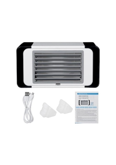 Mini Taşınabilir Fan Soğutucu Vantilatör 6609 Siyah