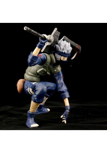 Naruto Hatake Kakashi Broadsword Squat Anime Aksiyon Figürü