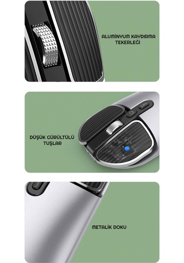 Exeo M203 Bluetooth 2.4 Ghz Şarjlı Ergonomik 1600 Dpı Mouse