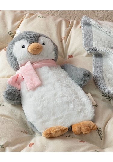 English Home Little Penguin Pelüş Sıcak Su Torbası Ekru Ekru