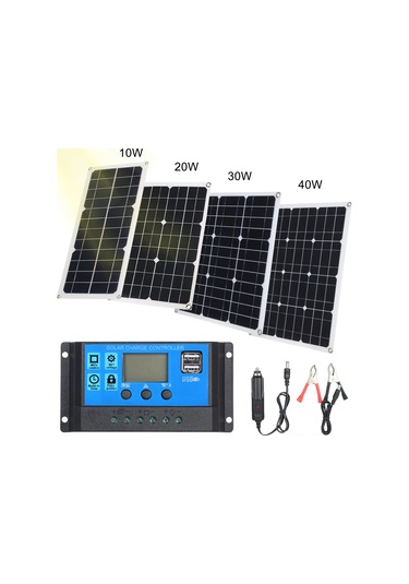 Yifomall 100a 12v/24v Otomatik Akü Şarj Kontrolcüsü, 5v 2.5a Usb Çıkışı, Mavi Abs Malzeme