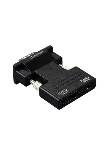 Wezone Hdmı'den Vga'ya Dönüştürücü, 1080p Çözünürlük, 3.5mm Ses Portu, Bağımsız Ses Çıkışı, Siyah, Taşınabilir Abs Kasa