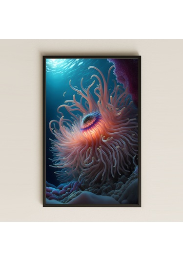 Işıklı Deniz Şakayığı Temalı Modern Pleksi Tablo
