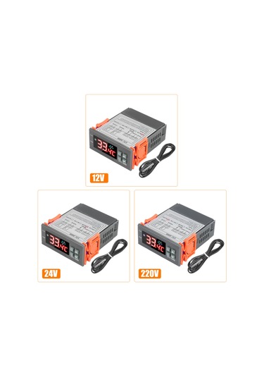 Stc-3000 Mikrobilgisayar Sıcaklık Kontrol Cihazı 110-220v Dijital Termoregülatör Ntc Probu Soğuk Isı Sensörü