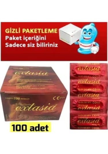 Extasia Klasik Prezervatif 100'Lü - Gizli Paket