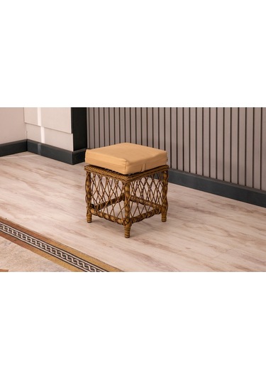 Btkconsept Faralya 3'lü Bahçe Ve Balkon Takımı Kahverengi 3+1+1 Masalı Kahverengi