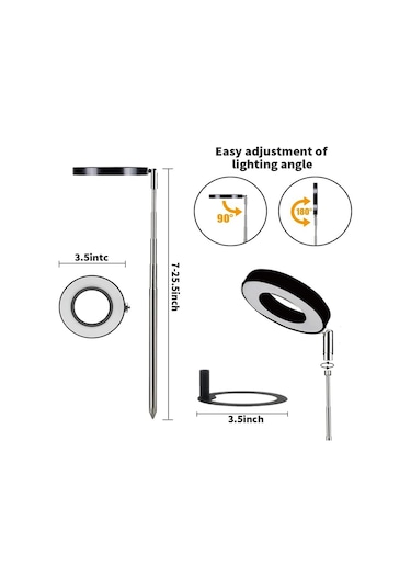 Geeroyoo Ayarlanabilir Zamanlayıcılı Bitki Büyüme Lambası - Tam Spektrum Led Işık, Esnek Hortumlu Diğer